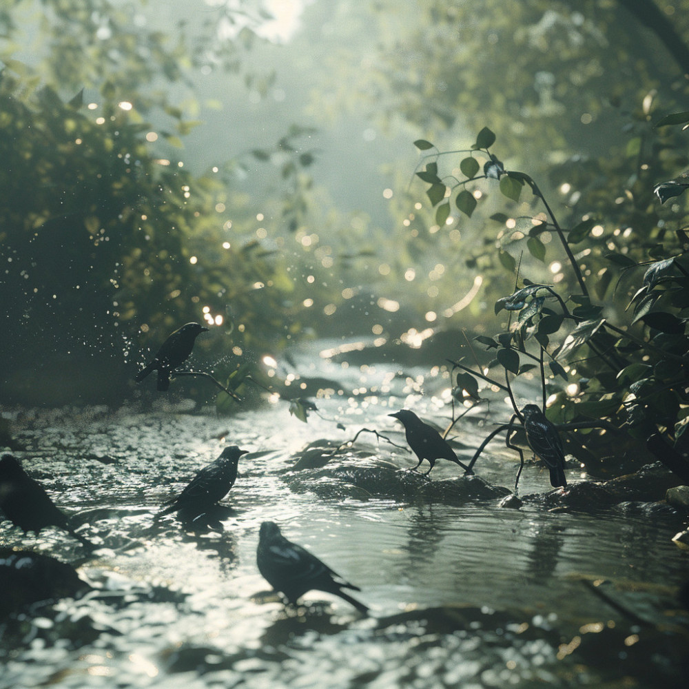 Night Wraps Its Arms in Creek’s Song