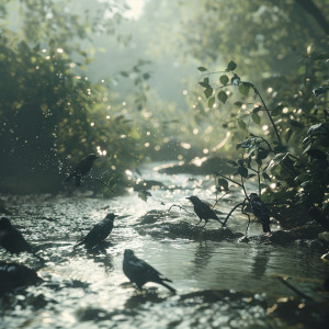 อัลบัม Binaural Nature Sleep: Gentle Creek and Birds Sounds ศิลปิน Sleeping Stars
