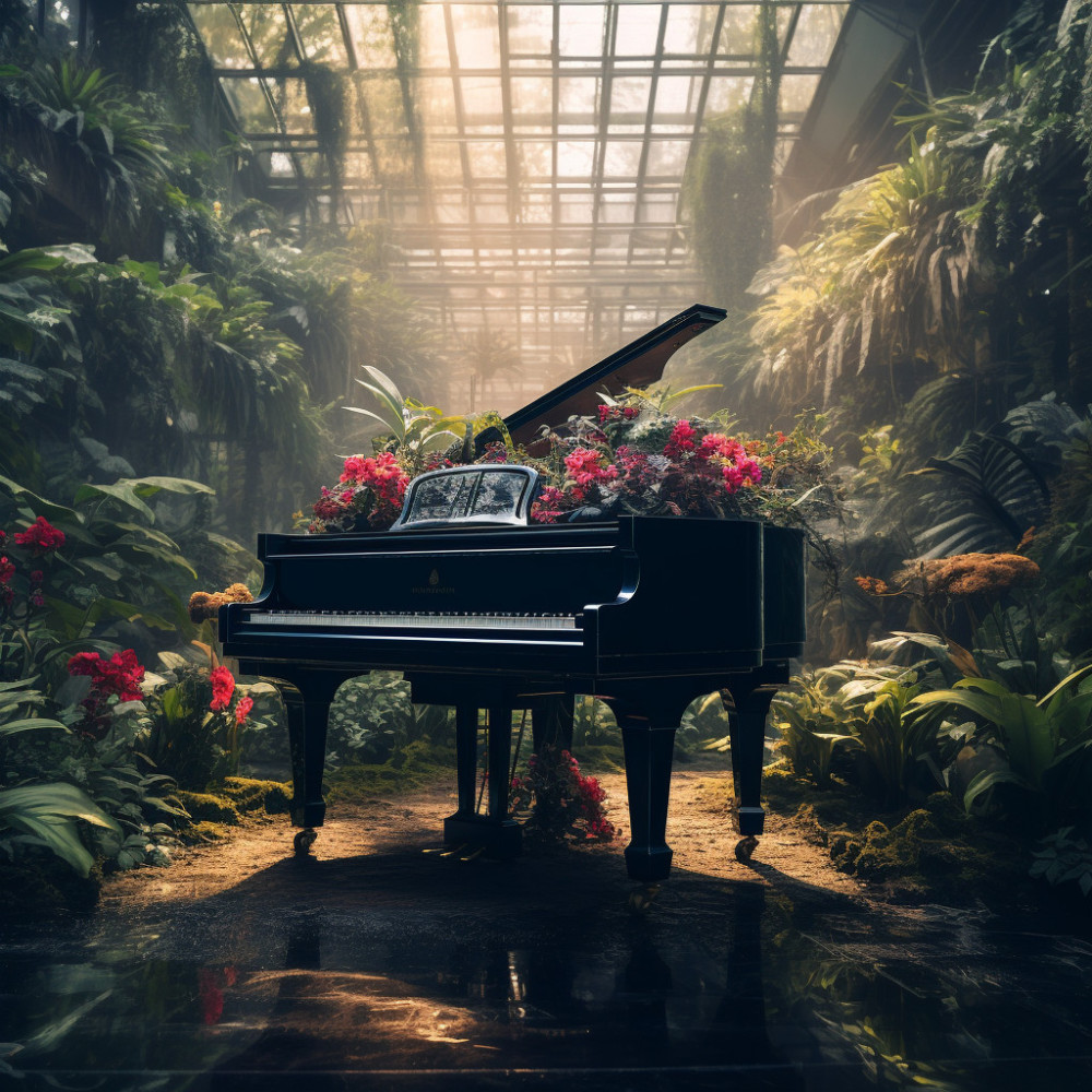 Fusión Melódica Del Piano: Resonancia De Estudio Que Envuelve