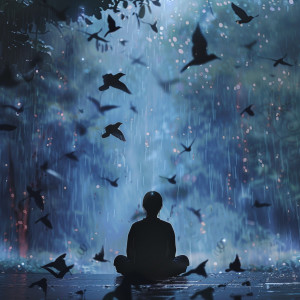 Rain Sounds for Sleep的專輯Nature's Meditation: Binaural Birds and Rain's Peace - 92 96 Hz
