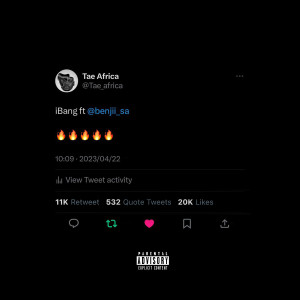 Dengarkan iBang (Explicit) lagu dari Tae Africa dengan lirik