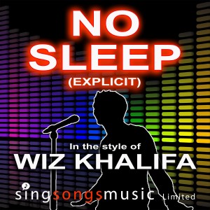 ดาวน์โหลดและฟังเพลง No Sleep  (In the style of Wiz Khalifa) (Explicit) พร้อมเนื้อเพลงจาก 2010s Karaoke Band
