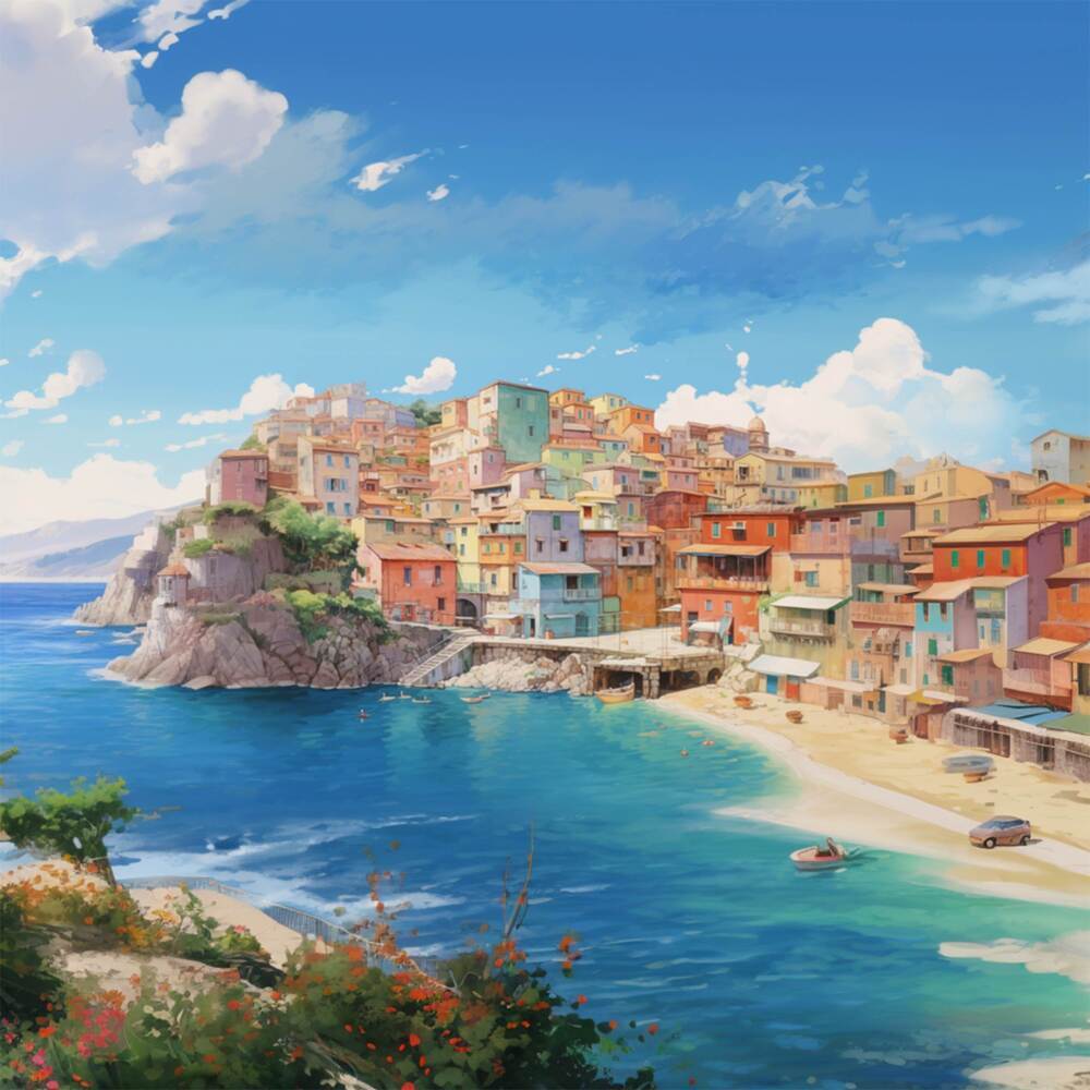 a town with an ocean view (kiki's delivery service lofi)