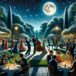 Jazz Background And Lounge的专辑Swinging Under the Stars (Jazzing Up a Moonlit Soiree)