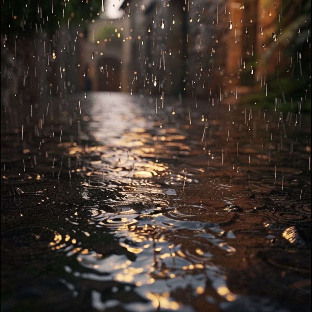 Restful Binaural Harmony in Rain