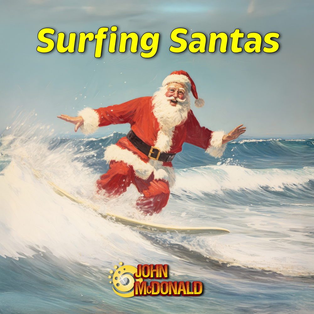 Surfing Santas
