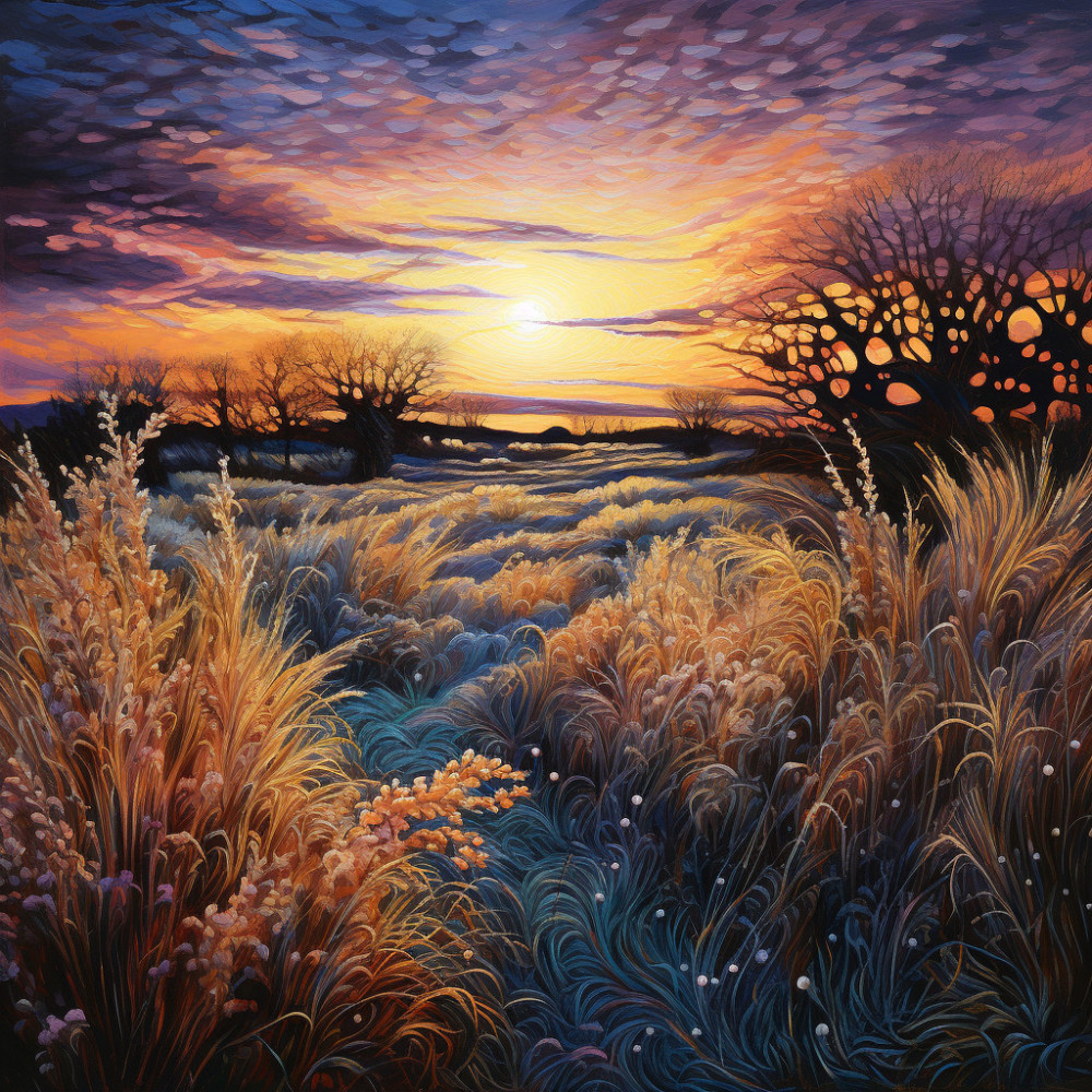Nature's Unwinding Ballet at Sunset