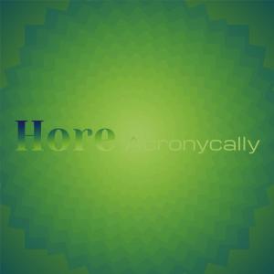 Various Artists的專輯Hore Acronycally