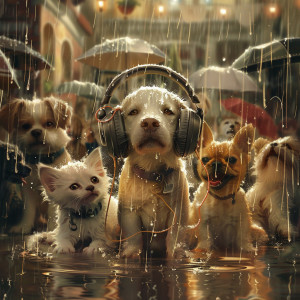 ASMR Rain Sounds的專輯Rain Comfort: Pet Soothing Sounds