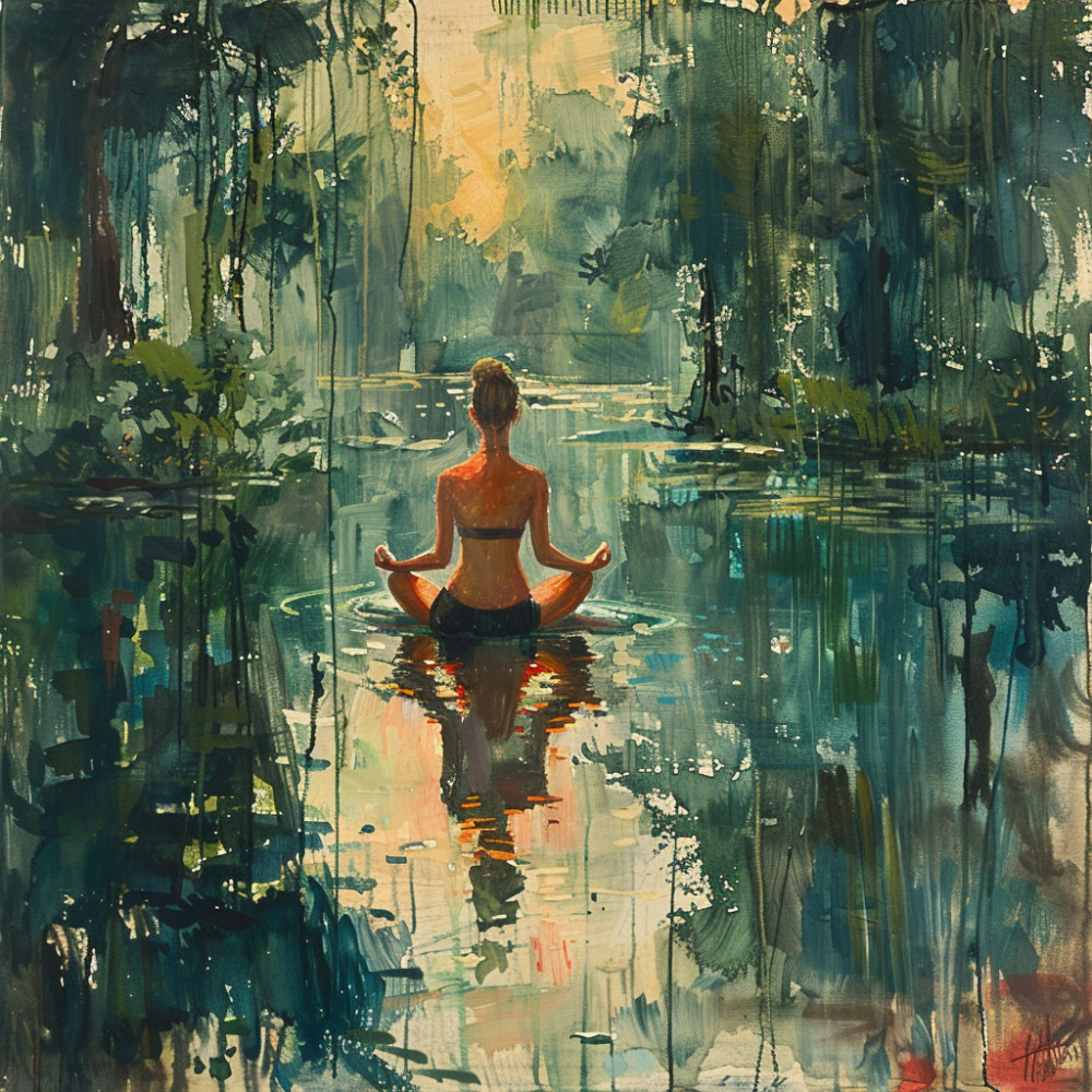 Flujo De La Corriente En El Equilibrio Del Yoga