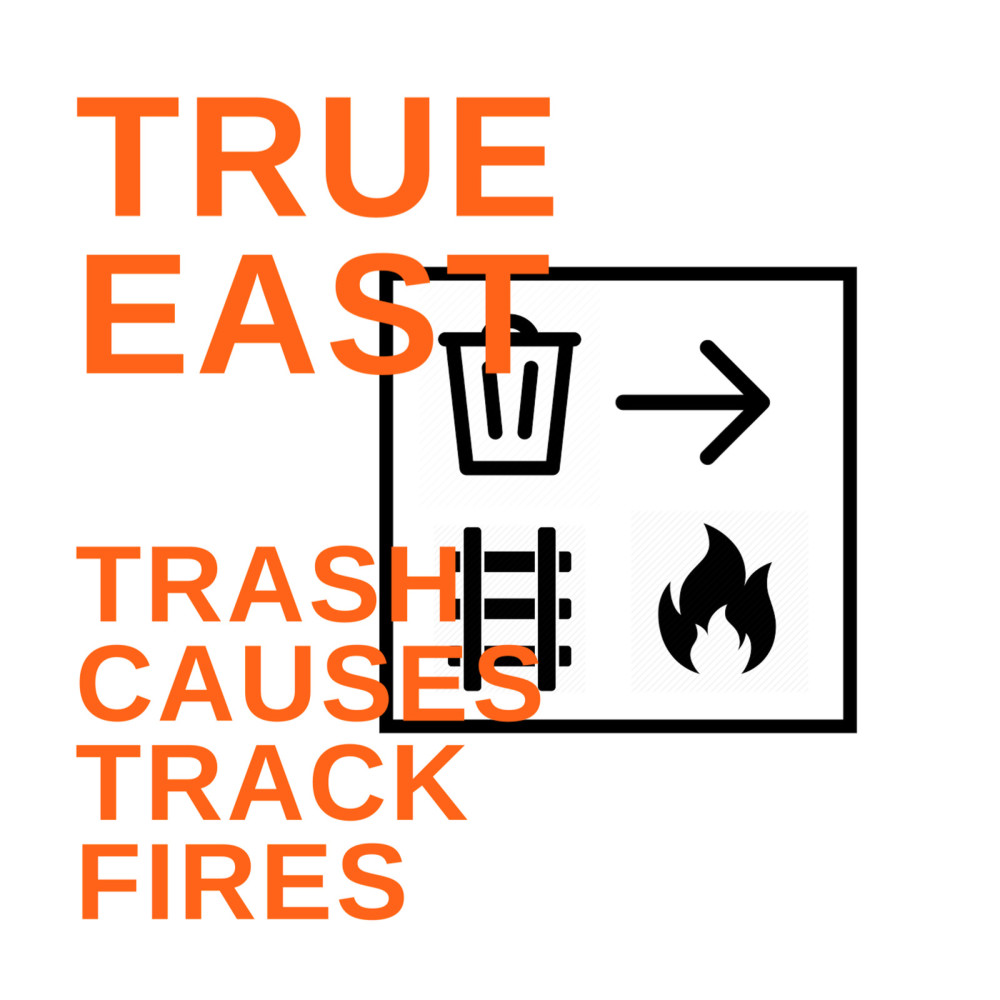 Trash Causes Track Fires