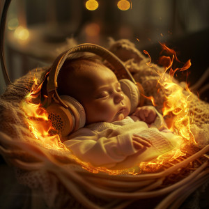 Smart Baby Lullaby Music的專輯Baby Sleep Ember: Binaural Fire Soothe