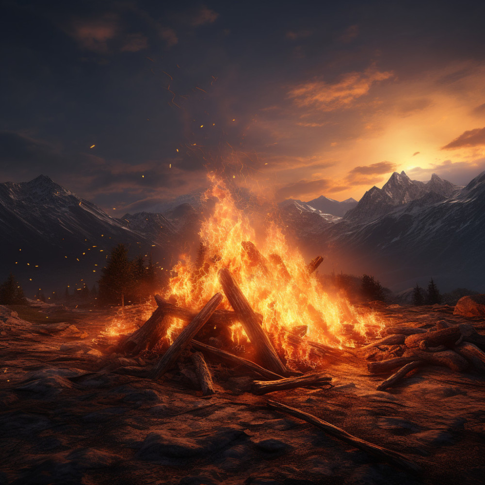 Fire's Meditative Glow