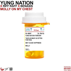 Listen to Molly on My Chest (feat. Riff Raff & Benasis) (Explicit) song with lyrics from Yung Nation