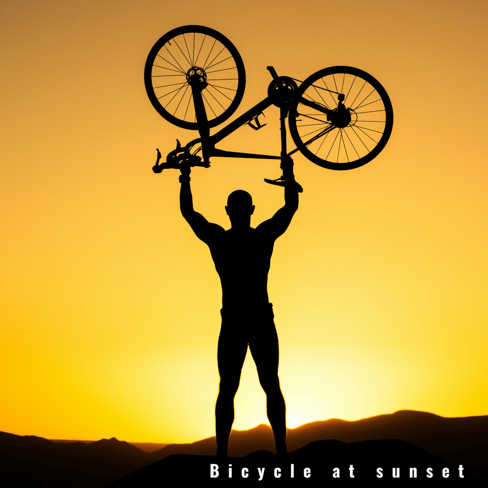 bicycle at sunset