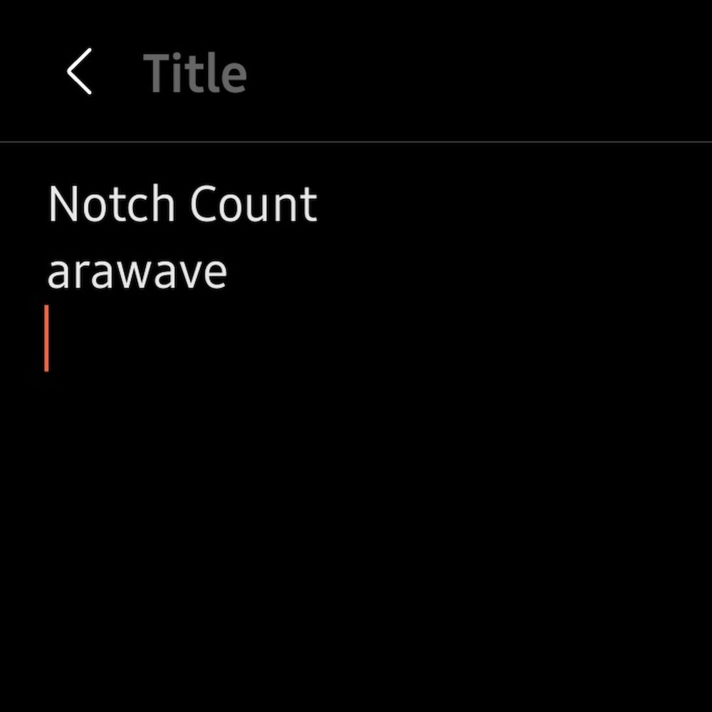 Notch Count
