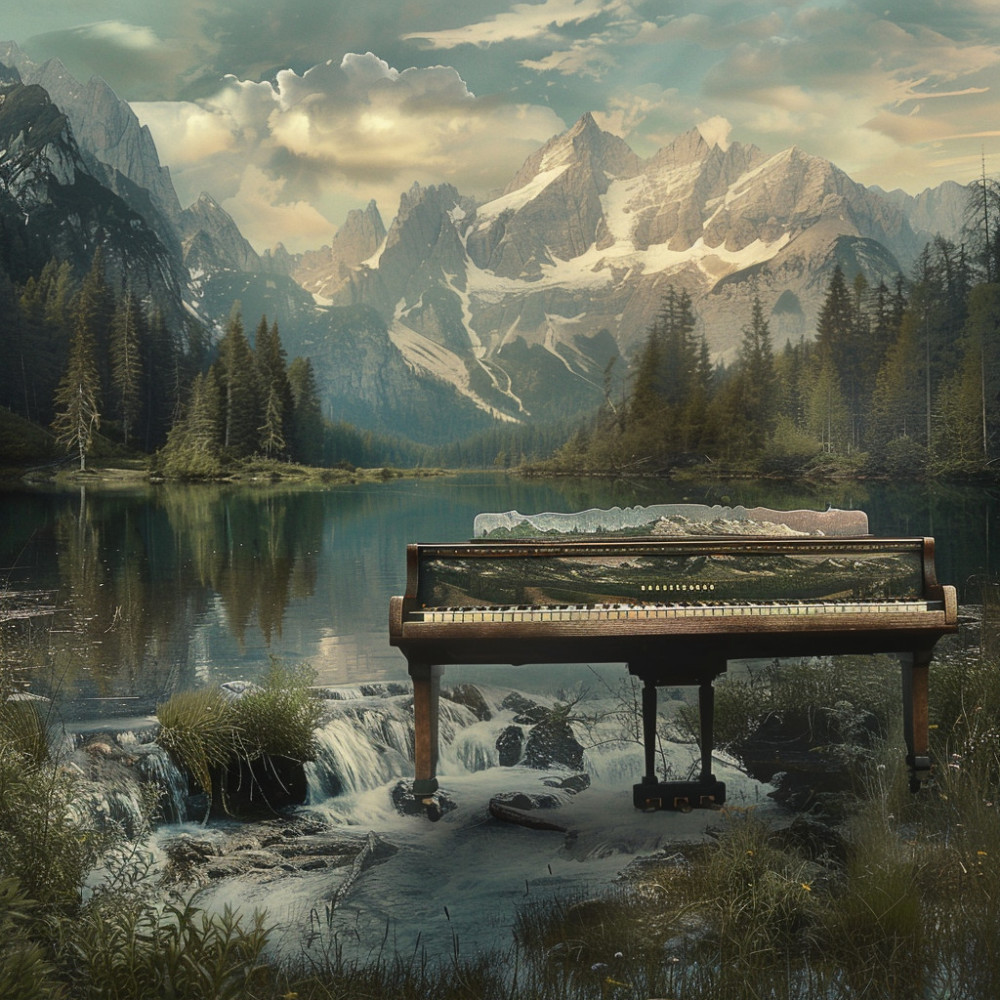 Sinfonía Oceánica Crepuscular Del Piano