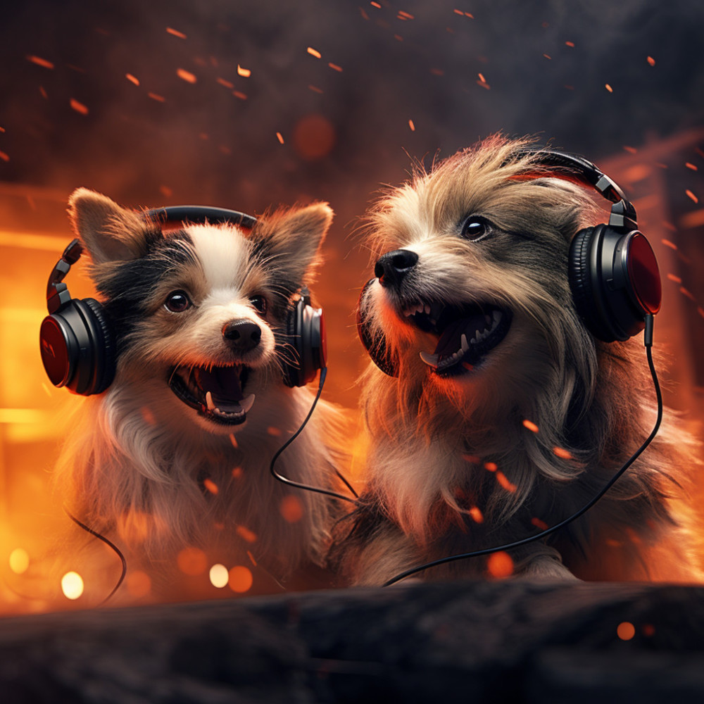 Woof in Firelight
