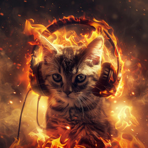 Relaxing Kitten Music的專輯Fire Meows: Cats Relaxation Melodies