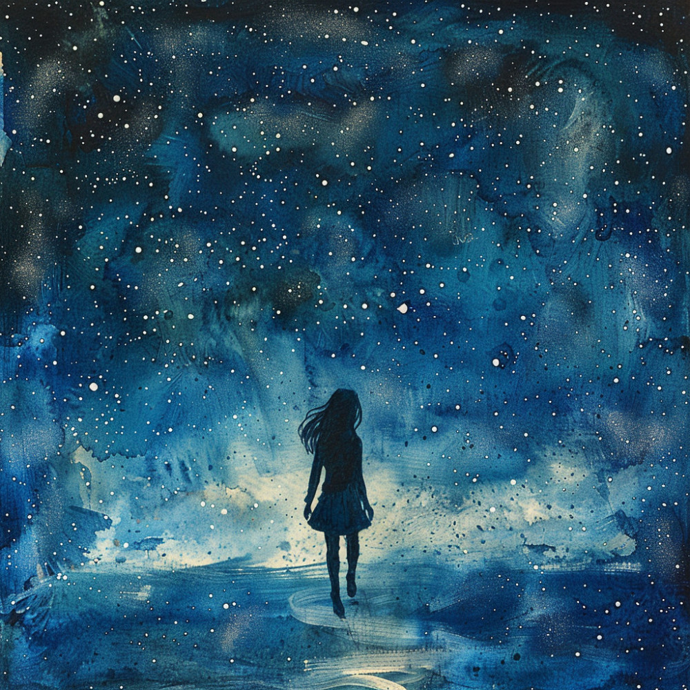 Abrazo Bajo La Luz De Las Estrellas
