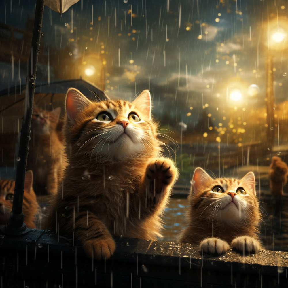 Feline Rain Rhythms