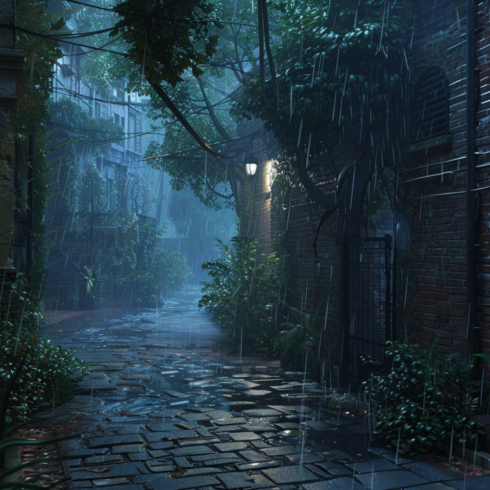 Peaceful Rain Echoes for Relaxing Atmosphere