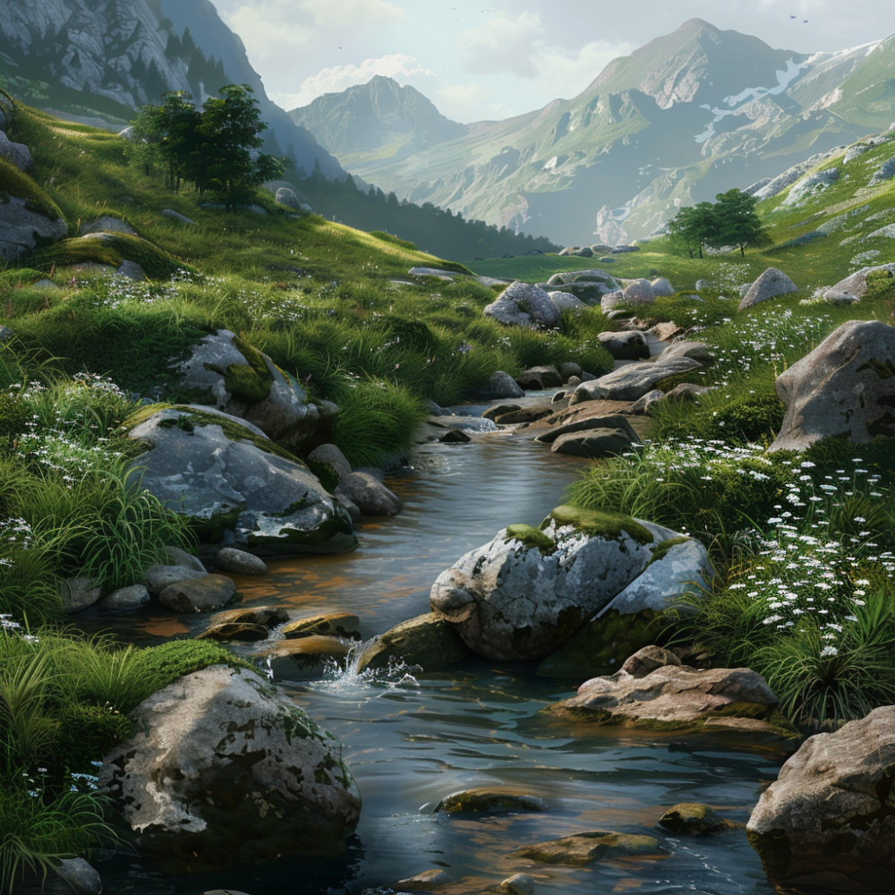 Peaceful Waters Calm the Thoughts