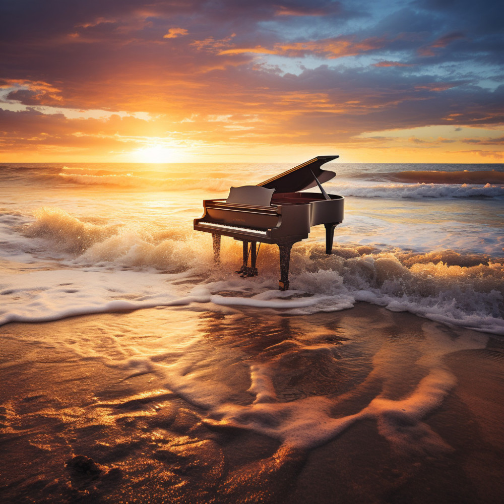 Piano Reflections Early Sun