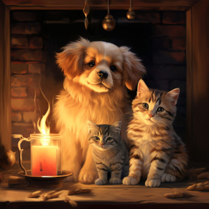 Armonía De Brasas: Melodías De Mascotas A La Luz Del Fuego