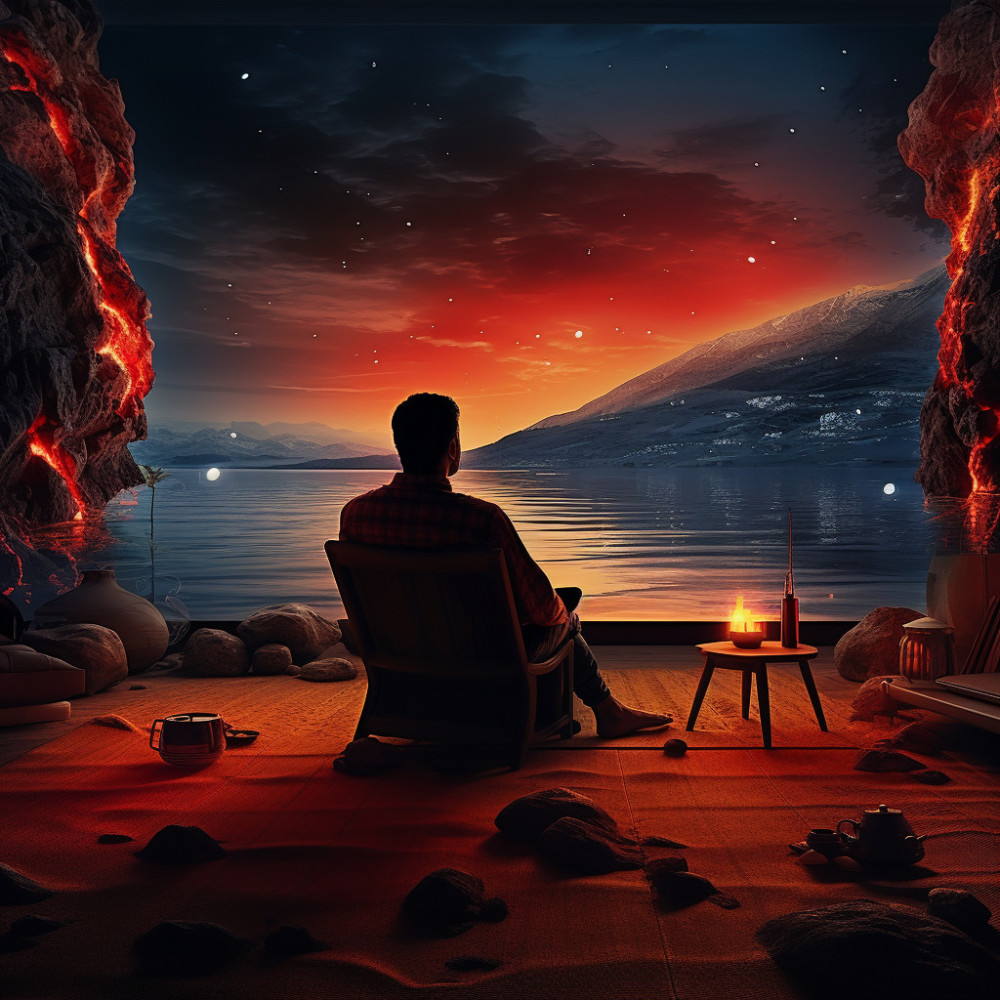 Flames Hum Relaxation's Tune
