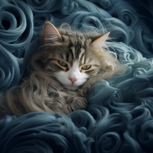 Nature Sounds And Whispers的專輯Ocean Oasis for Happy Felines: Rain Melodies for Playful Paws
