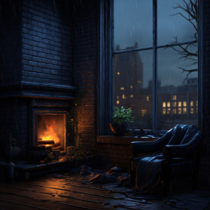 Album Embers of Desire: Romantic Rainy Evening Ambience oleh Fireplace FX Studio