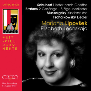 อัลบัม Schubert, Brahms & Mussorgsky: Lieder (Live) ศิลปิน Marjana Lipovsek