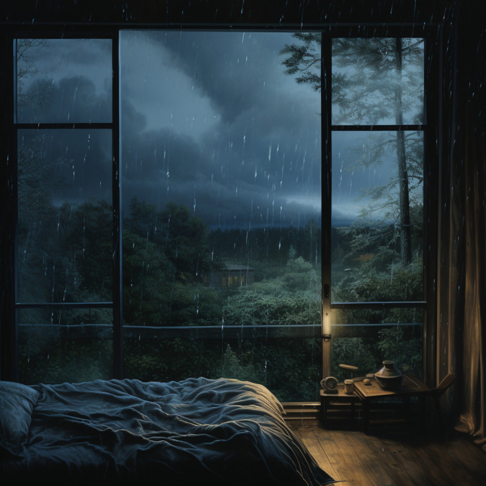 Goddess's Rainy Slumber: Nocturnal Dance