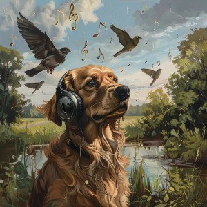 Nature Vibrations的專輯Dogs Gentle Echoes: Binaural Birds Symphony - 80 88 Hz