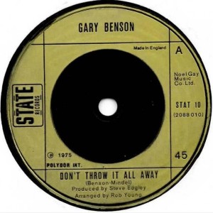ดาวน์โหลดและฟังเพลง Don't Throw It All Away พร้อมเนื้อเพลงจาก Gary Benson