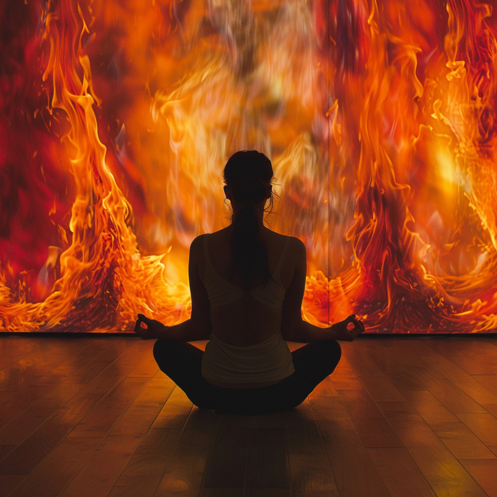 Luz Calmante Del Fuego Para Rejuvenecer