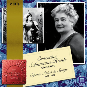 Ernestine Schumann-Heink的專輯Opera Arias (Contralto): Schumann-Heink, Ernestine - Mehrkens, A. / Arditi, L. / Schubert, F. / Wagner, R. / Meyerbeer, G. (1900-1935)