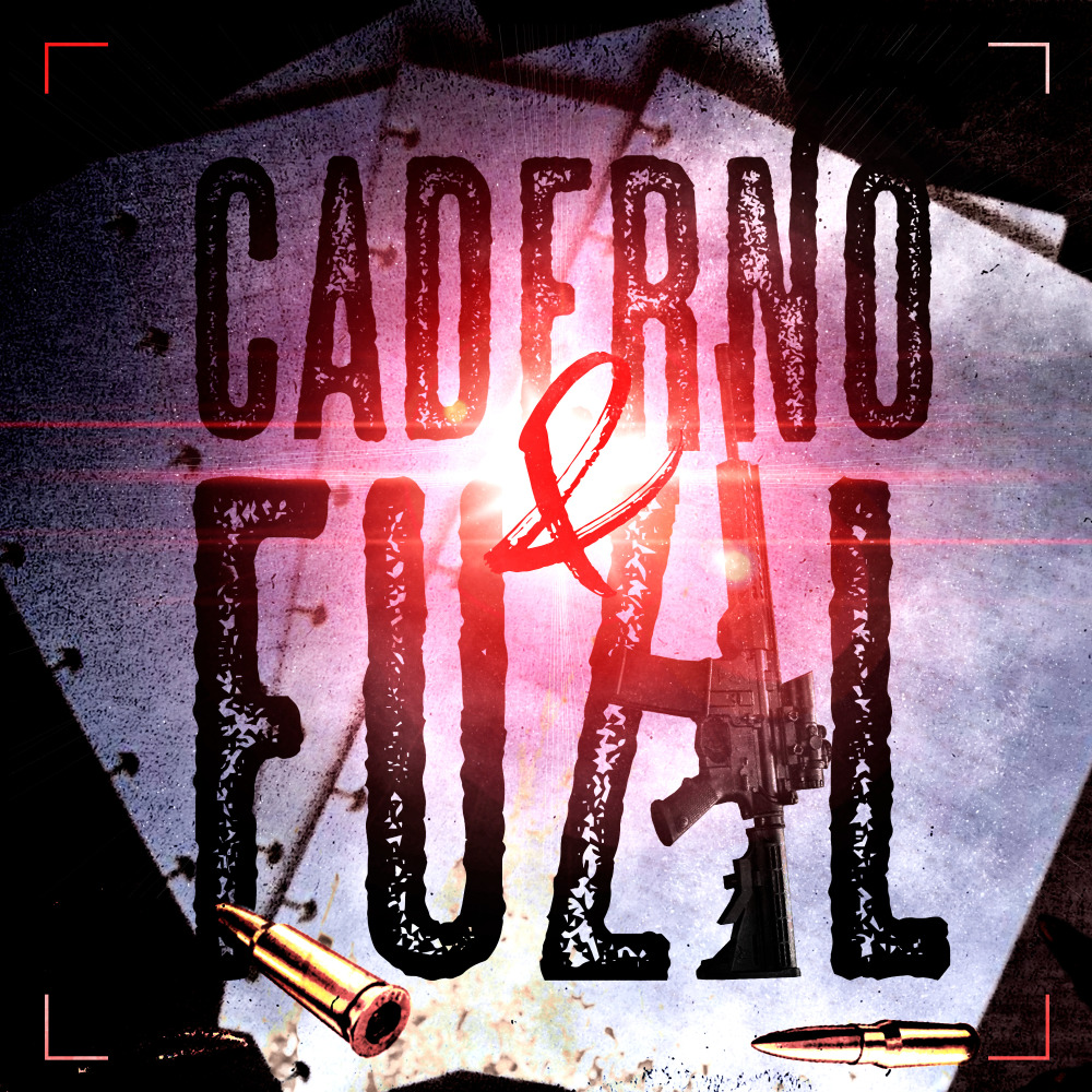 Caderno e Fuzil