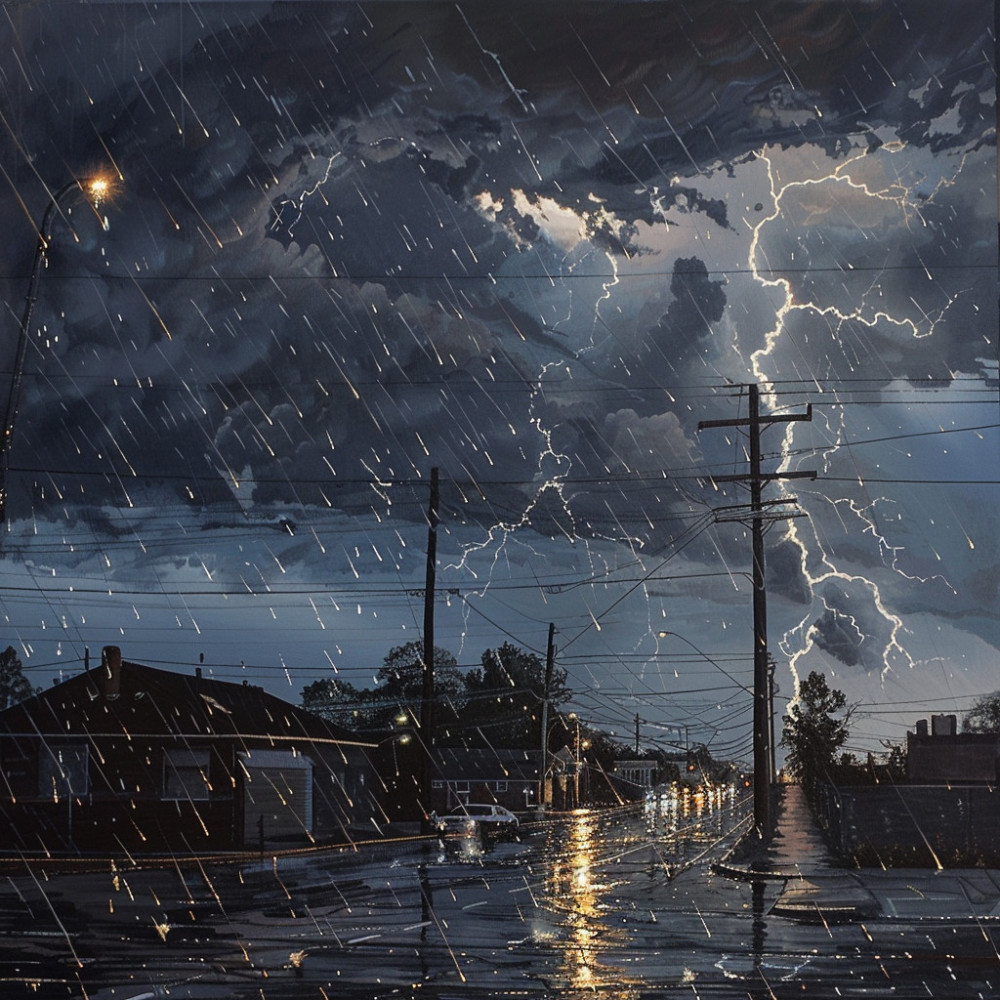Relaxing Thunder Rain for Peace