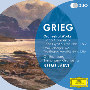 Neeme Jarvi的專輯Grieg: Orchestral Works - Piano Concerto; Peer Gynt Suites Nos.1 & 2; From Holberg's Time; Two Elegiac Melodies; Lyric Suite