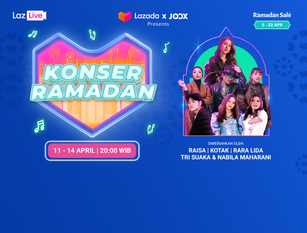  JOOX dan LAZADA Hadirkan Konser Ramadan untuk Semangati Pengguna Setelah Seharian Berpuasa
