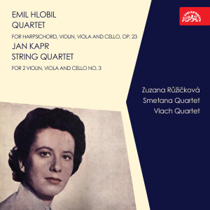 Hlobil: Quartet for Harpsichord, Violin, Viola and Cello, Op. 23 - Kapr: String Quartet for 2 Violin, Viola and Cello No. 3 dari Zuzana Ruzickova