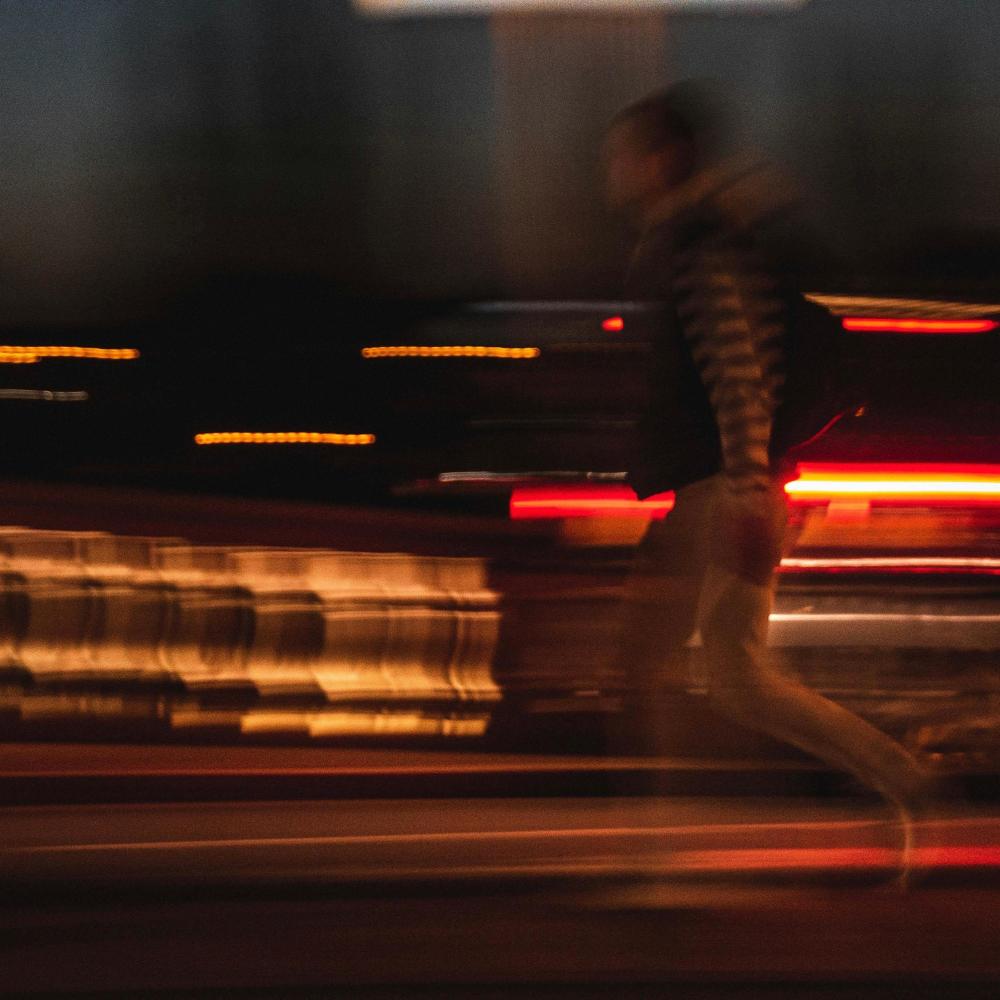 running around