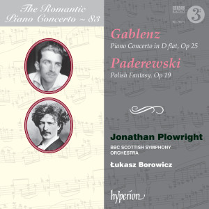 อัลบัม Gablenz & Paderewski: Piano Concertos (Hyperion Romantic Piano Concerto 83) ศิลปิน BBC Scottish Symphony Orchestra