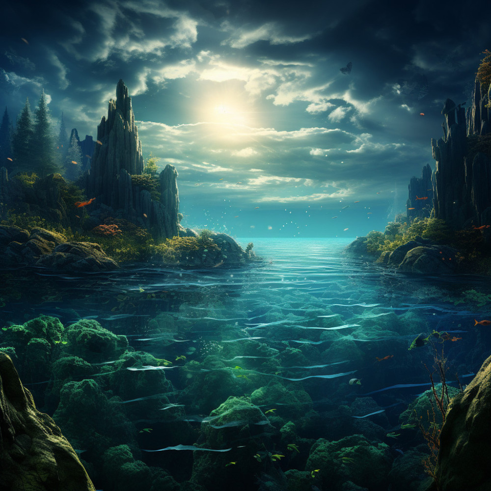 Sunlit Sea Sings Songs of Serenity