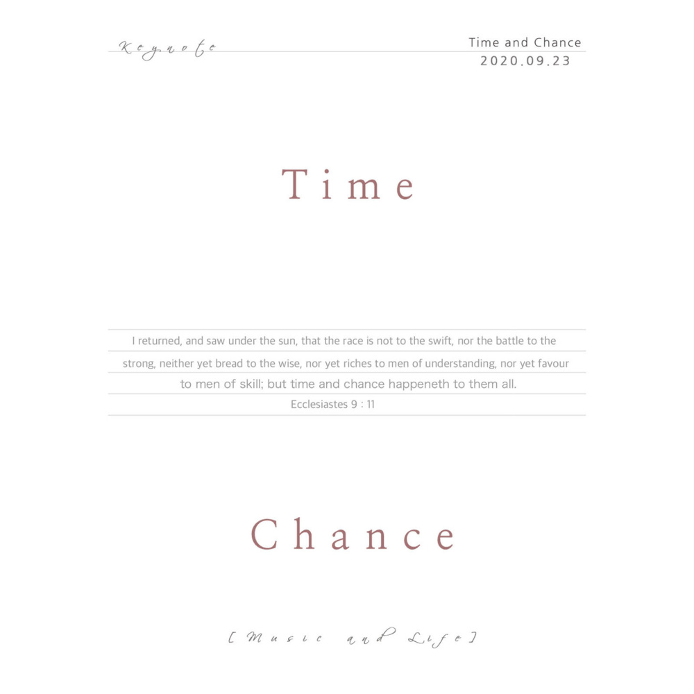 Time and Chance