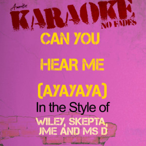 ดาวน์โหลดและฟังเพลง Can You Hear Me (Ayayaya) [In the Style of Wiley, Skepta, Jme and MS D] [Karaoke Version] พร้อมเนื้อเพลงจาก Ameritz - Karaoke