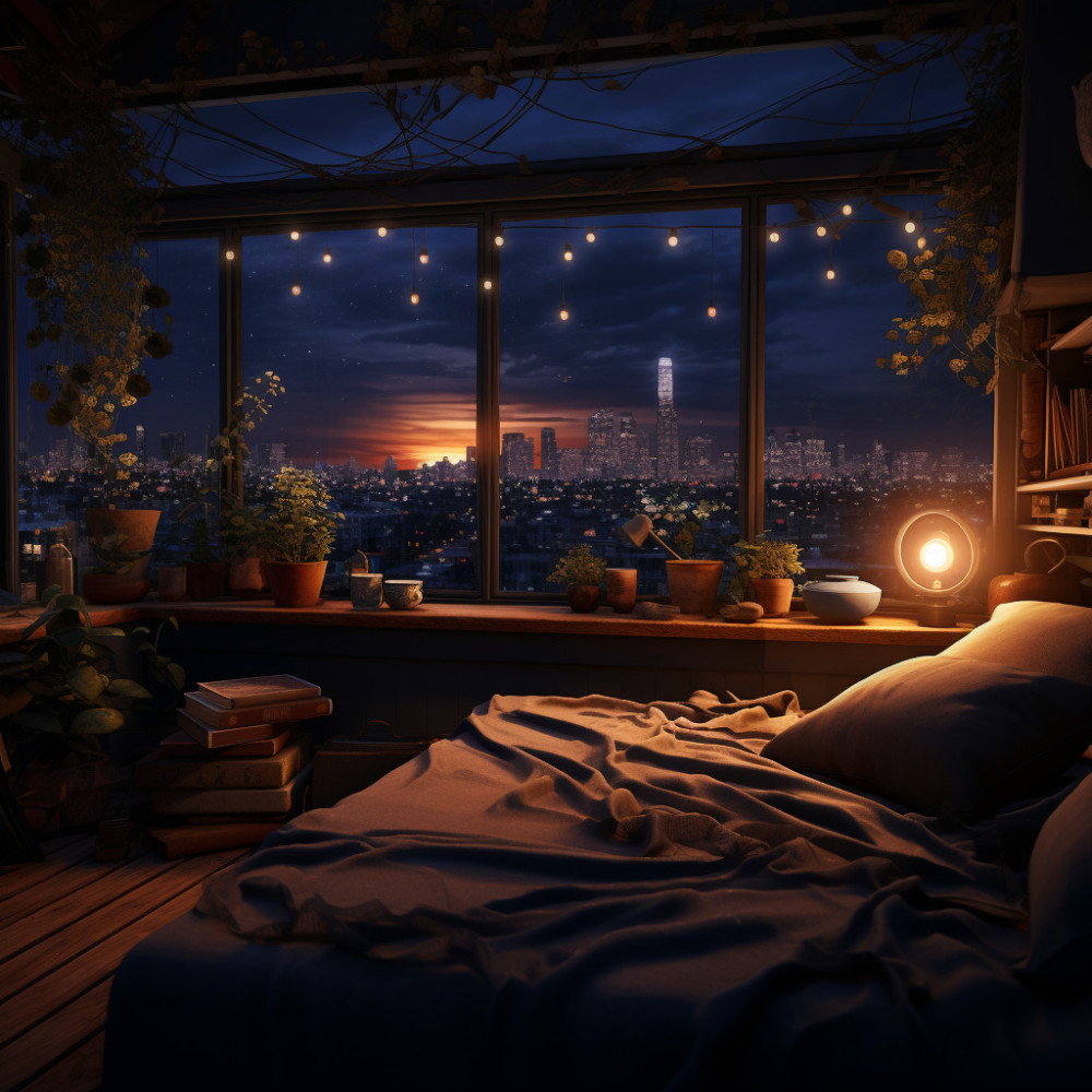 Serene Night's Melody in Peaceful Rest