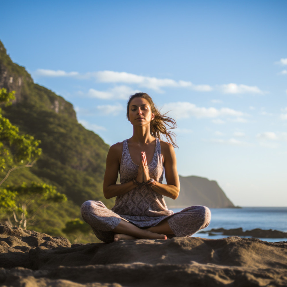 Calmante Yoga Junto Al Mar